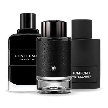 SET 3 PARFUMURI: TOM FORD OMBRE LEATHER + GIVENCHY GENTLEMAN + MONTBLANC EXPLORER 100ML