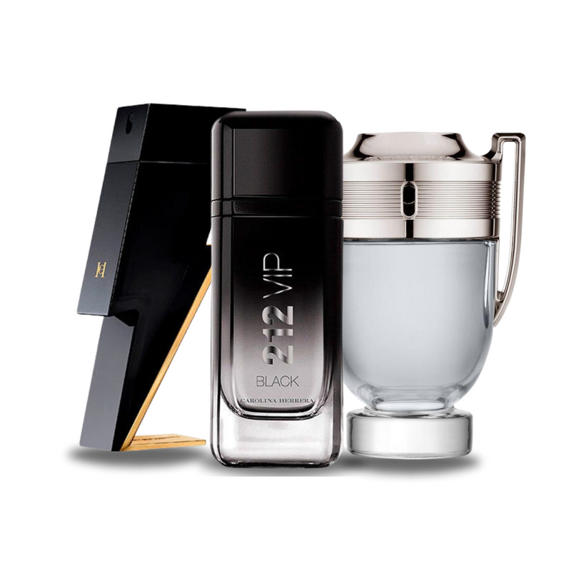 SET 3 PARFUMURI: BAD BOY + 212 VIP BLACK + PACO RABANNE INVICTUS 100ML