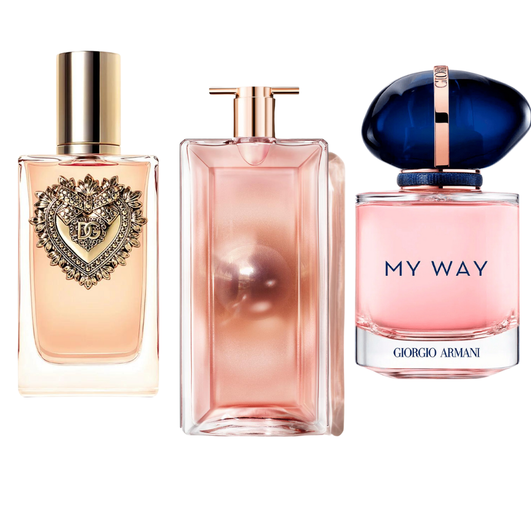 SET 3 PARFUMURI: DOLCE & GABBANA DEVOTION + MY WAY GIORGIO ARMANI + LANCÔME IDÔLE 100ML